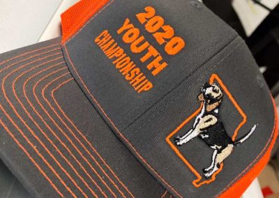 Photo of a 2020 Youth Championship embroidered cap.
